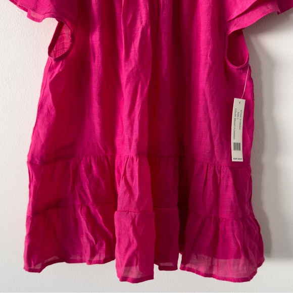 Counterparts NWT Pink Short Sleeve Blouse Size Large - Picture 3 of 10